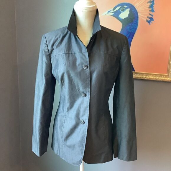 Talbots Dark Denim Jacket/Blazer 😎☕️👠 - Picture 1 of 8
